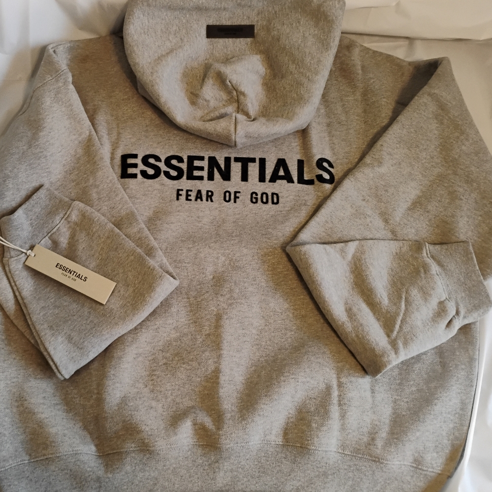 Essentials Light Gray Turtleneck Sweater